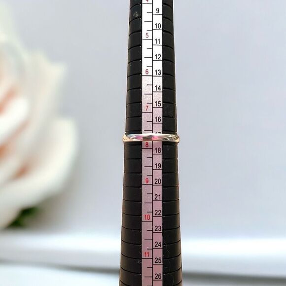 Genuine Ruby Sterling Silver Ring Size 7 3/4 Artisan Made NWOT - Picture 6 of 7